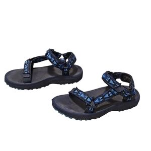 Teva Blue Patterned Strap Sandals